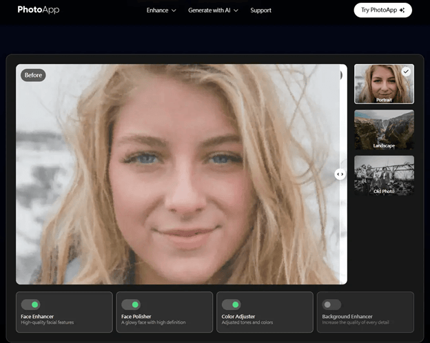 PhotoApp بهترین اپلیکیشن هوش مصنوعی